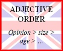 Orden de los adjetivos en inglés