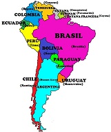 Países y capitales de América del Sur