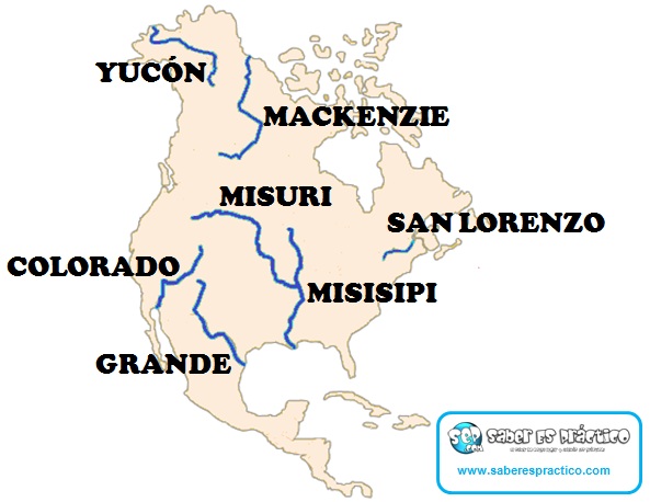 Principales ríos de América del Norte (con mapa)