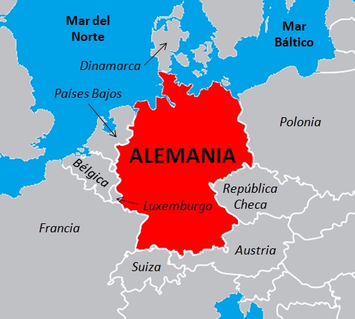 Límites y fronteras de Alemania Límites de Alemania