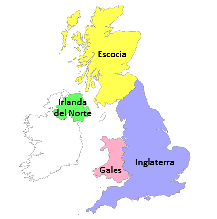 espíritu Se convierte en carro Naciones constituyentes del Reino Unido (con mapa) - Saber es práctico