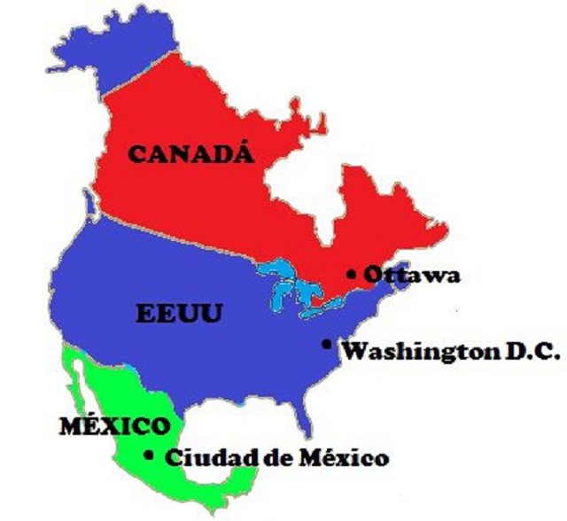 Resultado de imagen de paises nord america