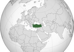 Ubicación de Turquía en el mundo