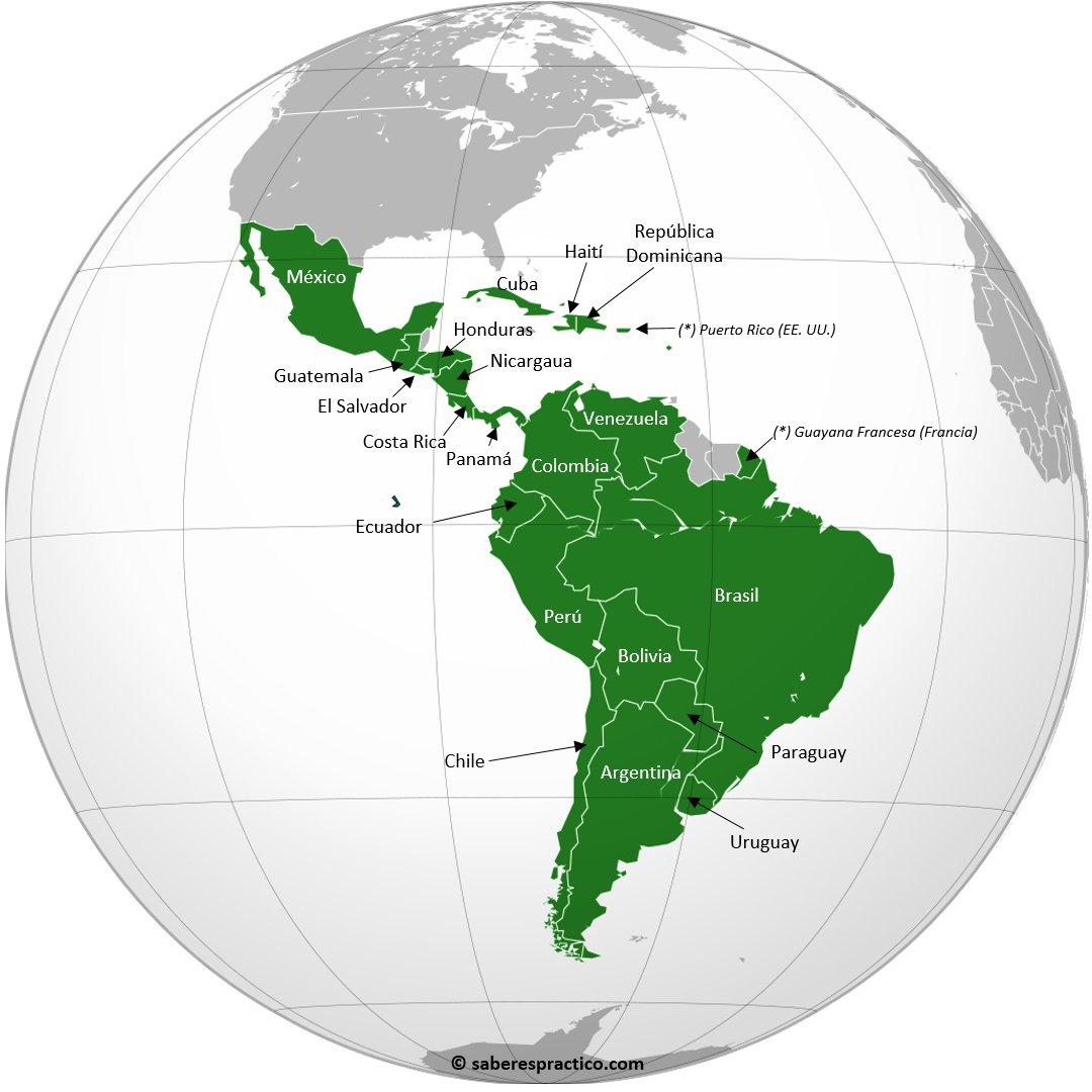 Países de América Latina - Saber es práctico