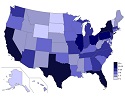 Población de los estados de Estados Unidos