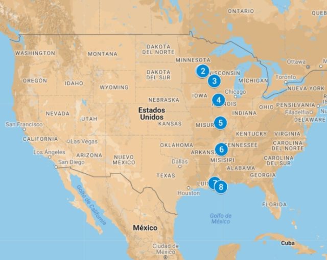 ¿Qué ciudades atraviesa el río Misisipi? Saber es práctico