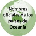 Nombres oficiales de los países de Oceanía