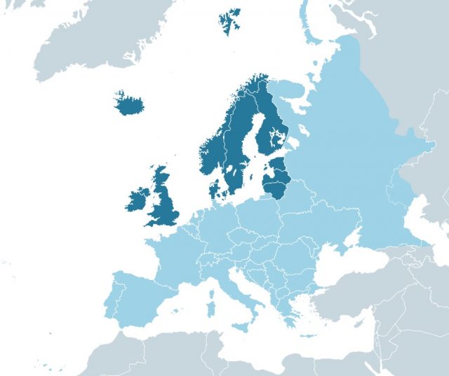 Países del Norte de Europa