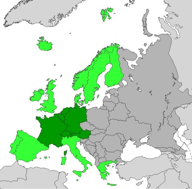 Países de Europa Occidental