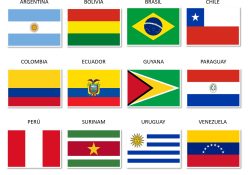 Banderas de los países de América del Sur